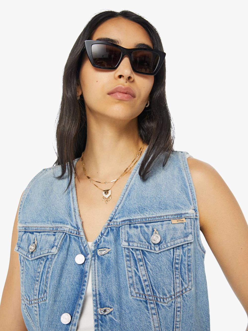 Women Jackets | Mother Denim The Bruiser Vest - Unholy Roller