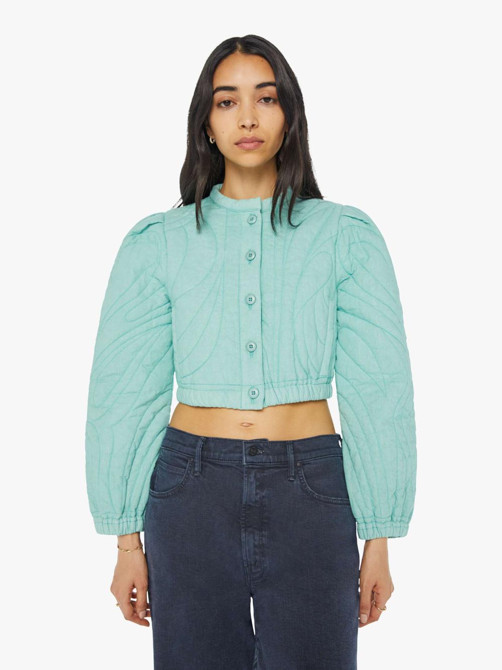 Women Jackets | Mother Denim The Rough Puff - Reading Tea Leaves