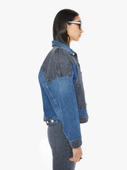 Women Jackets | Mother Denim The Triangle Drifter - Black And Blue