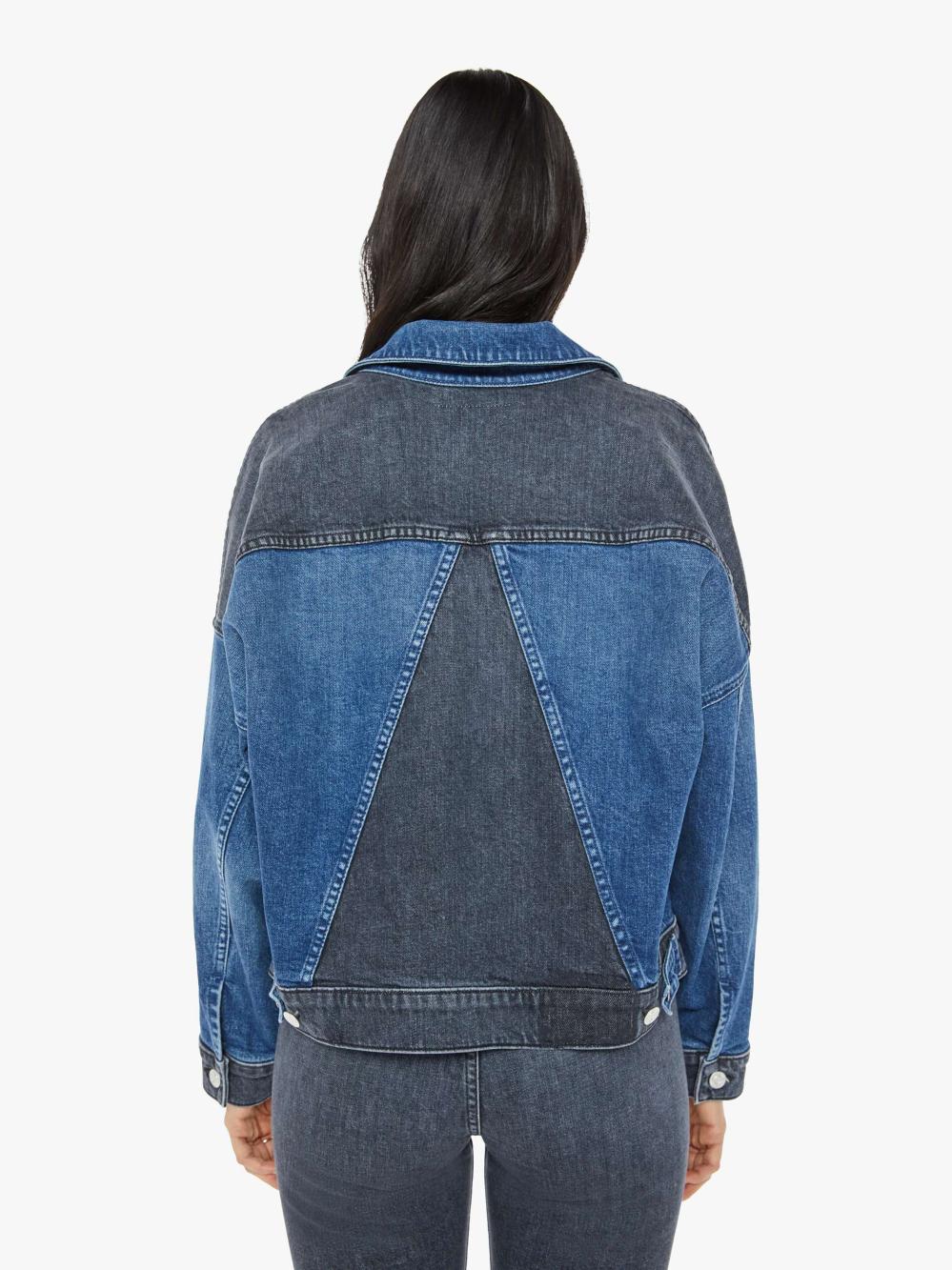 Women Jackets | Mother Denim The Triangle Drifter - Black And Blue