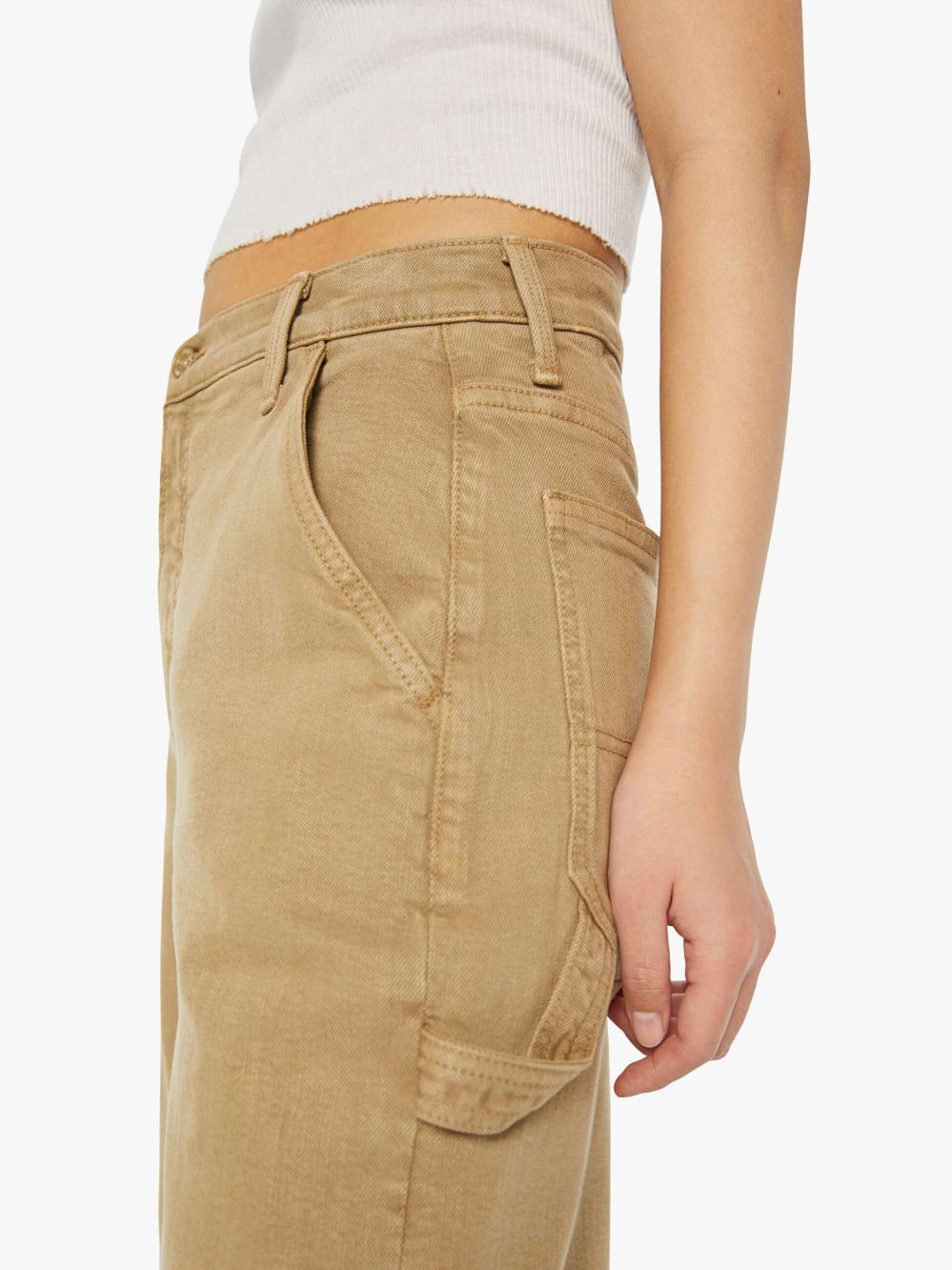 Women Pants | Mother Denim PETITES The Lil' Stud Finder Sneak - Prairie Sand