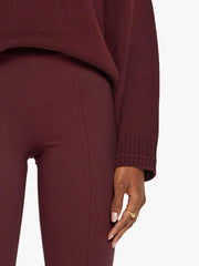 Women Pants | Mother Denim SABLYN Bailey High Rise Pintuck Flare - Bordeaux