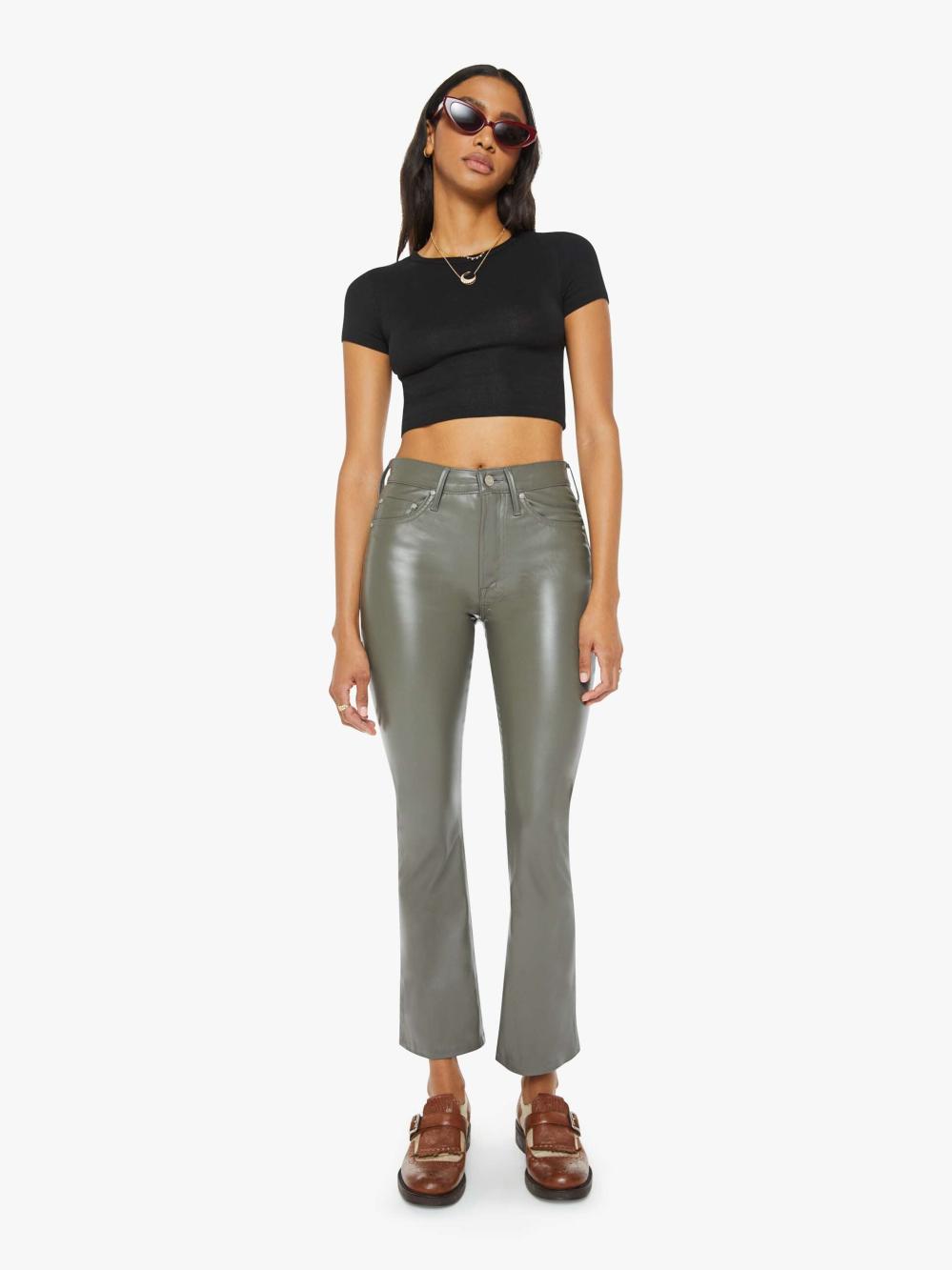 Women Pants | Mother Denim The Insider Flood - Cinder Block