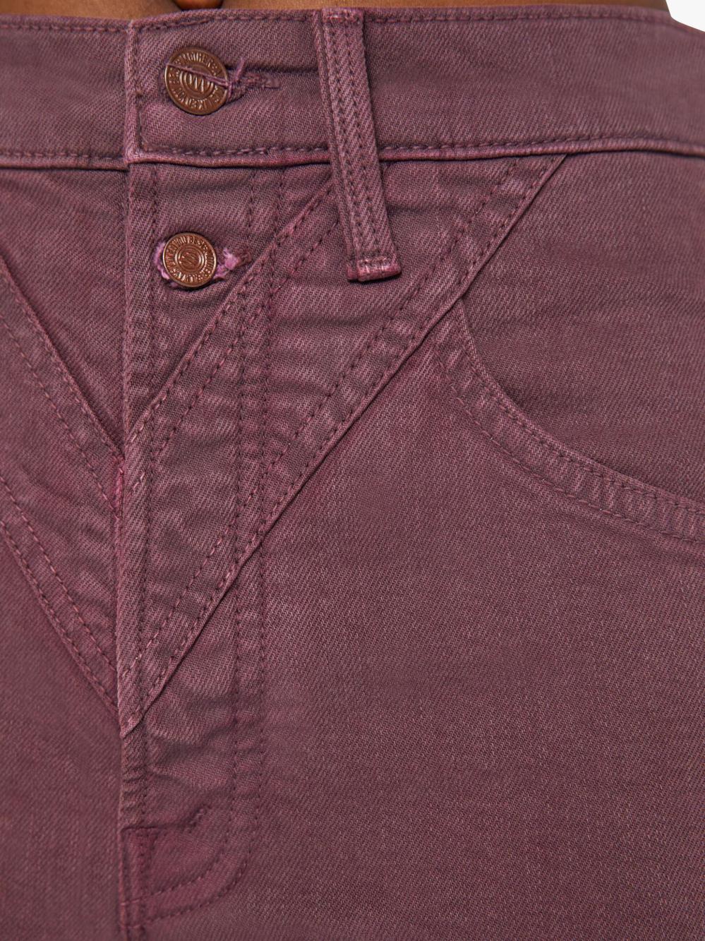 Women Pants | Mother Denim The Rocky Rider Skimp - Cats And Dogs - Mauve Wine