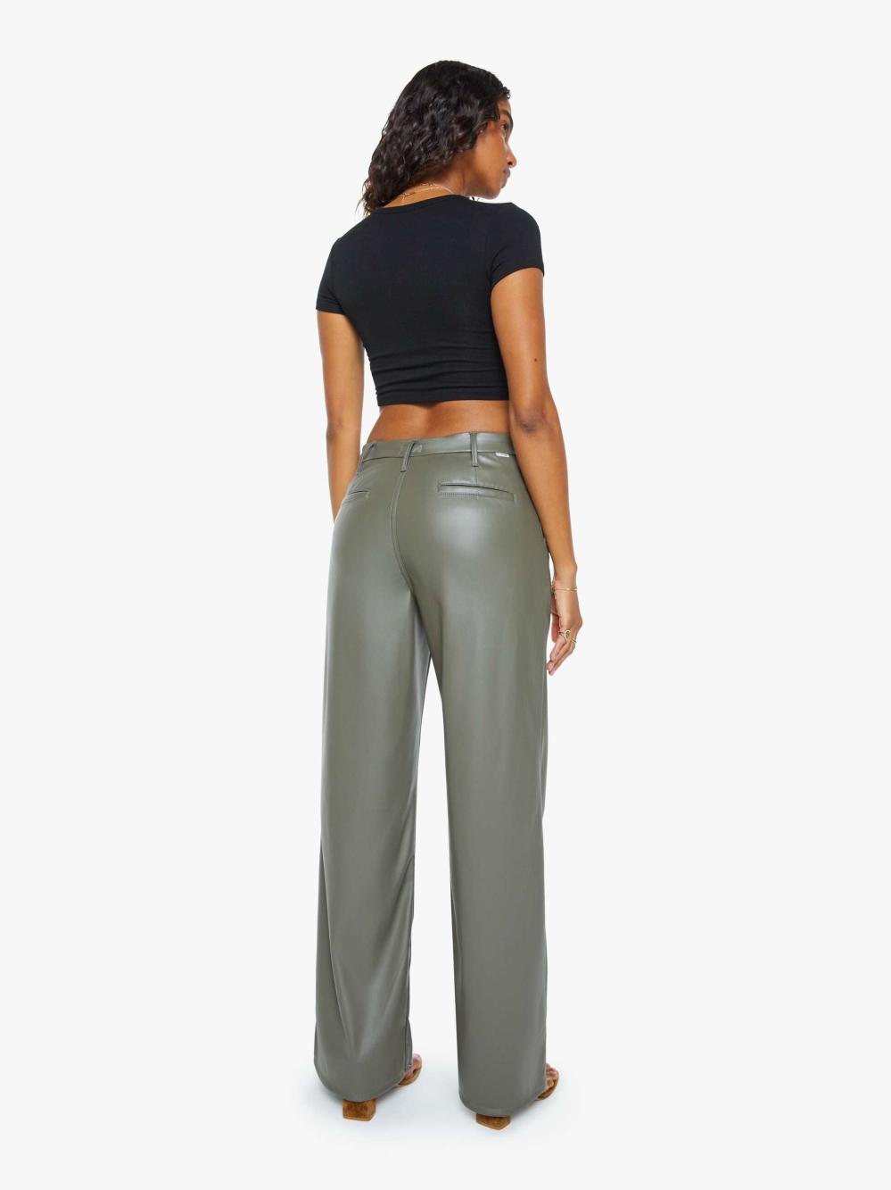 Women Pants | Mother Denim The Sk8Er Prep Sneak - Wax On, Wax Off - Cinder Block