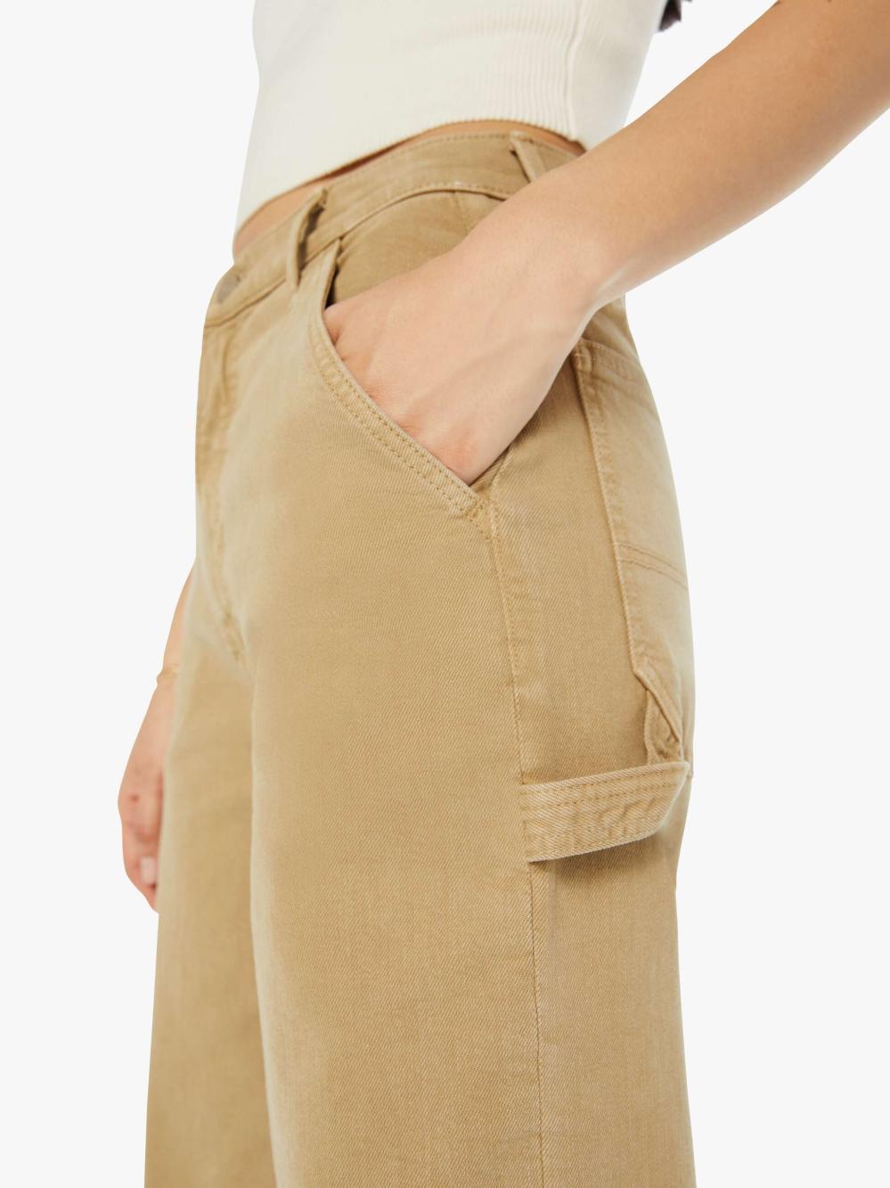Women Pants | Mother Denim The Stud Finder Sneak - Prairie Sand