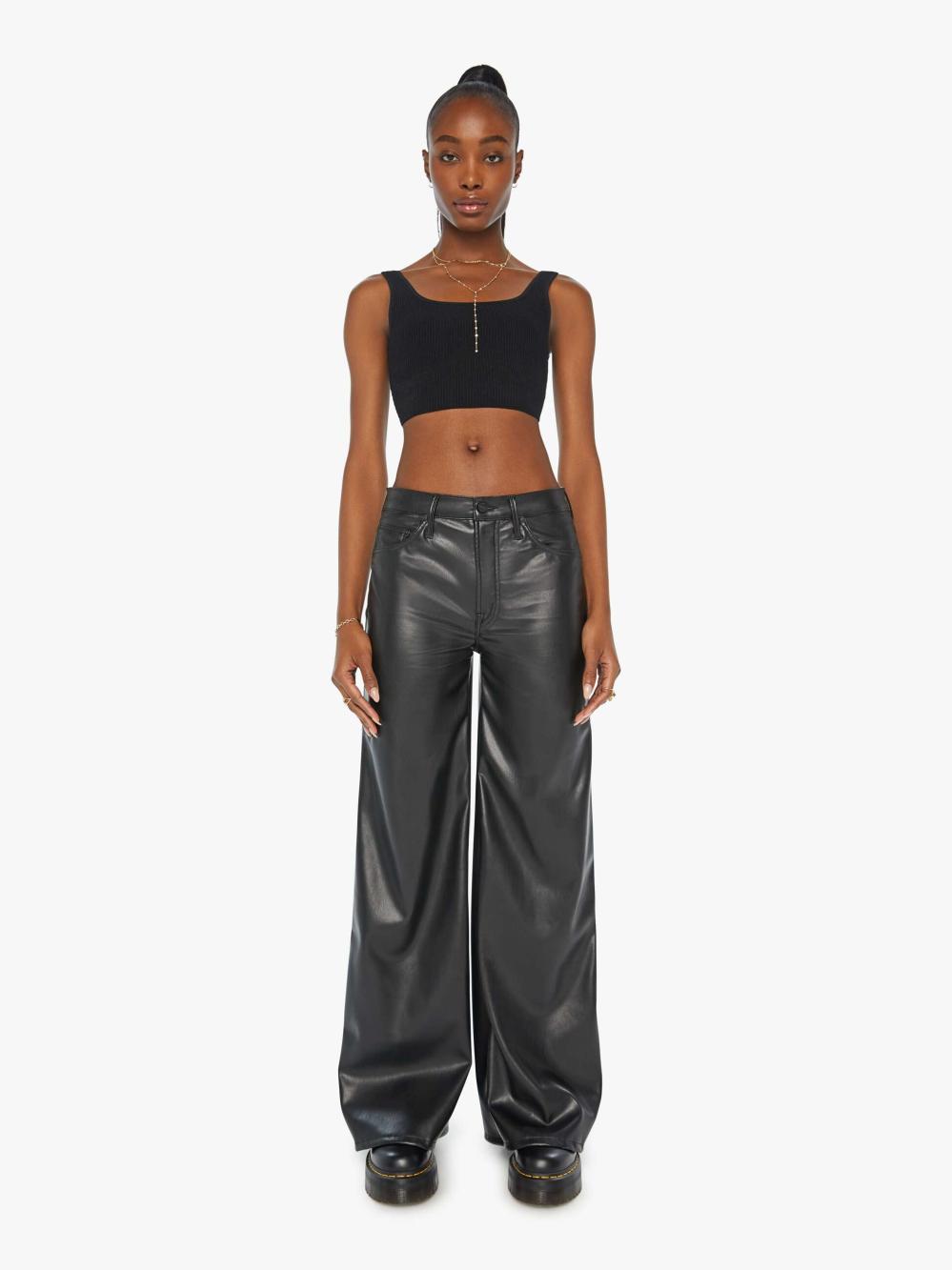 Women Pants | Mother Denim The Undercover - Wax On, Wax Off Black