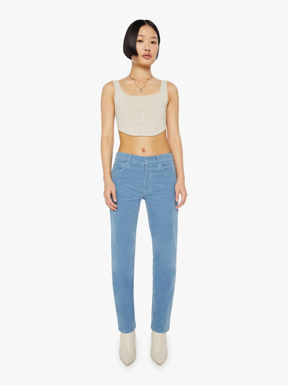 Women Petites | Mother Denim PETITES The Lil' Hiker Hover - Hopscotch - Blue Shadow