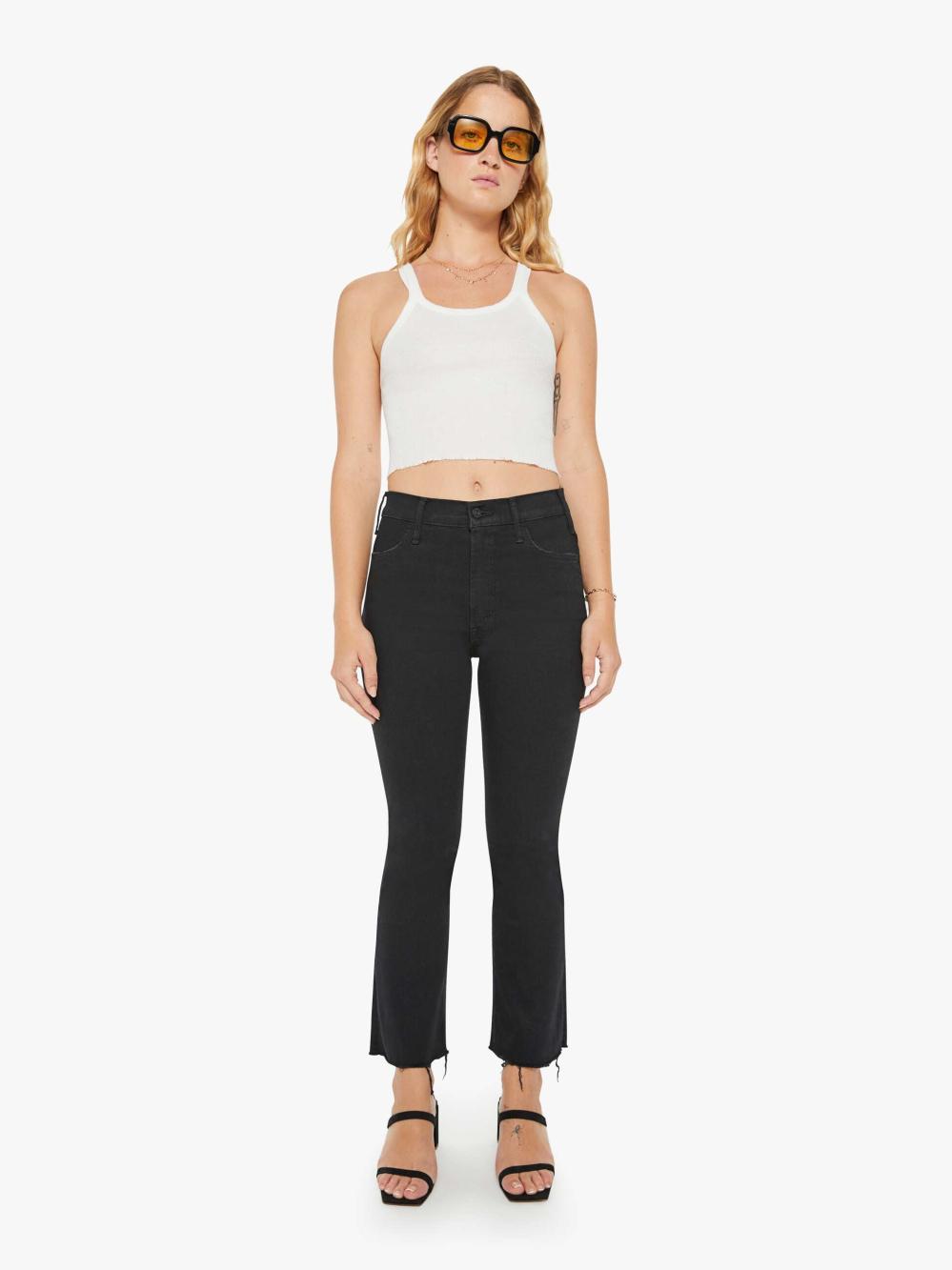 Women Petites | Mother Denim PETITES The Lil' Hustler Ankle Fray - Not Guilty
