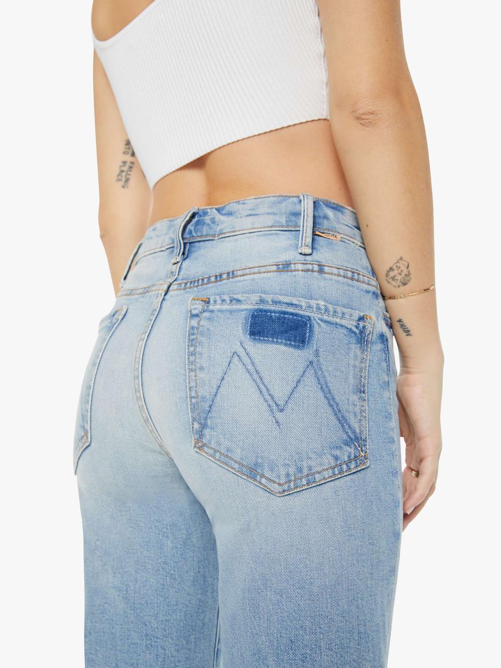 Women Petites | Mother Denim PETITES The Lil' Hustler Roller Fray - I Confess