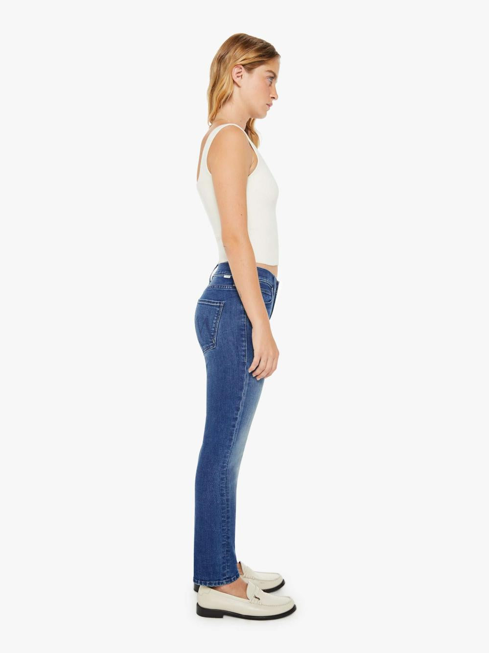 Women Petites | Mother Denim PETITES THE LIL MID RISE DAZZLER ANKLE NOTHING BETWEEN US