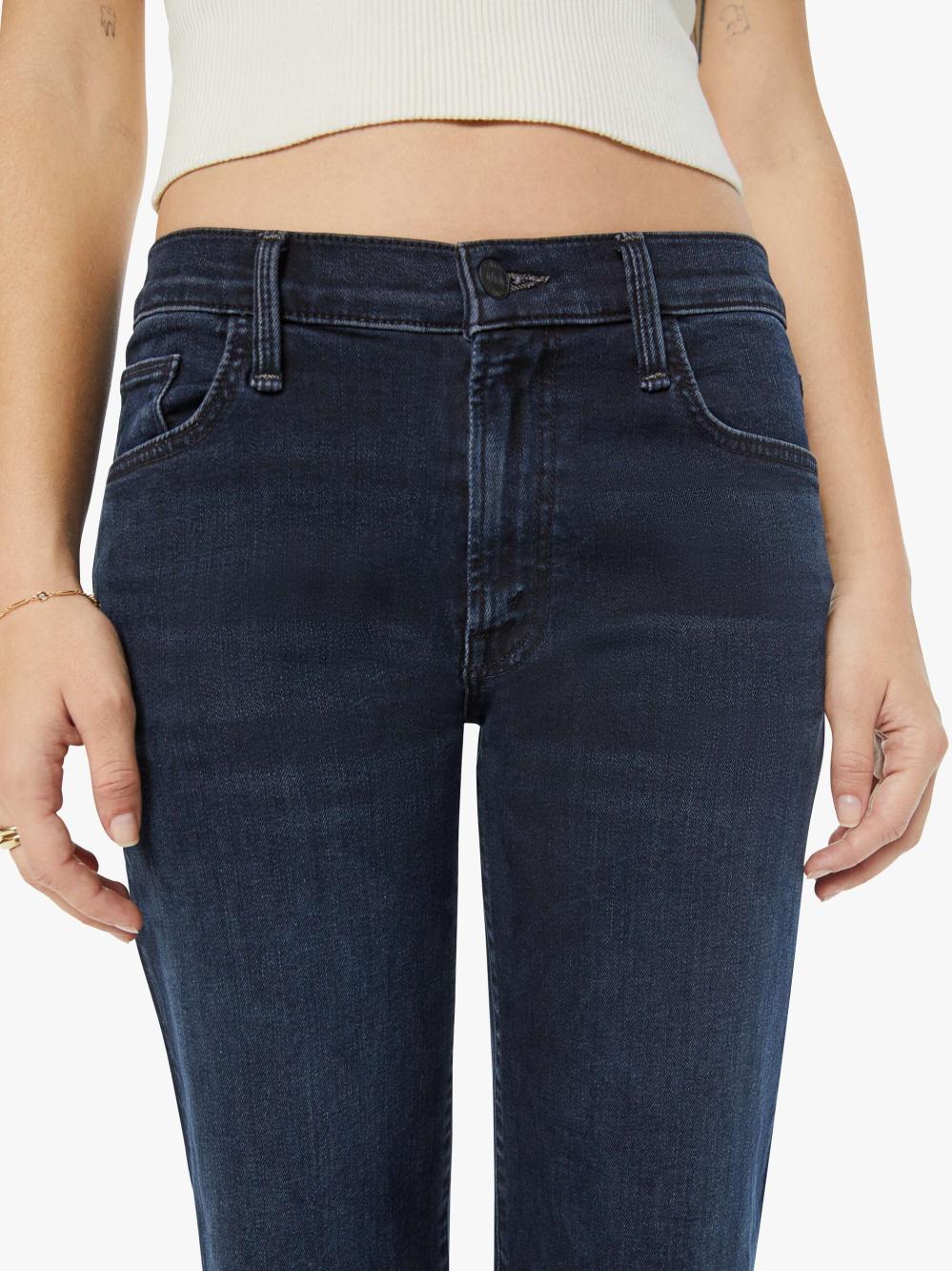 Women Petites | Mother Denim PETITES The Lil' Mid Rise Zip Rambler - Night In Venice