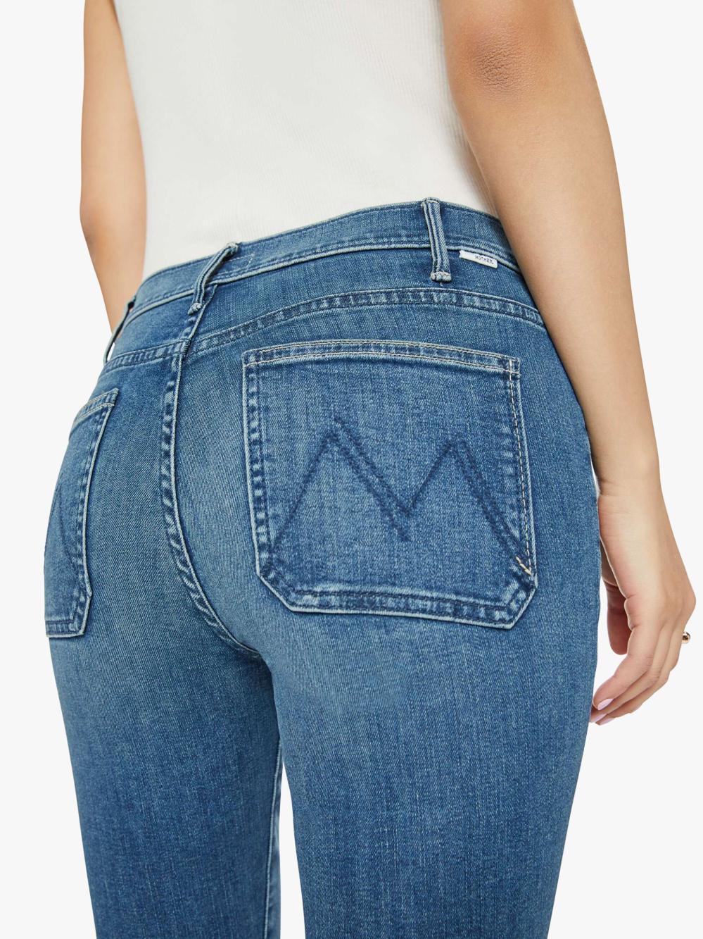 Women Petites | Mother Denim PETITES The Lil' Patch Pocket Insider Sneak - Caving In