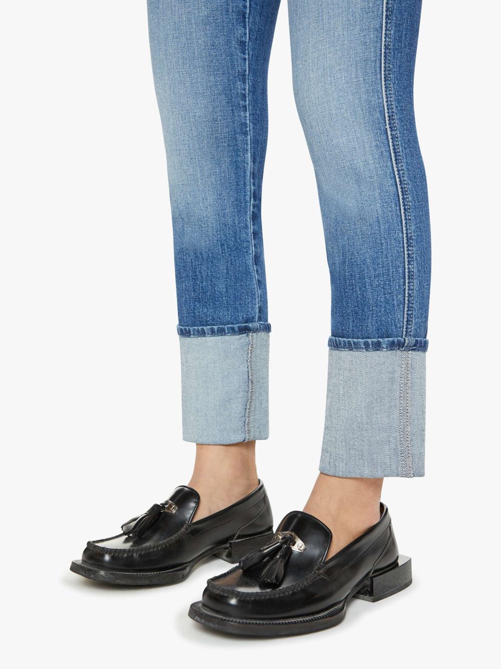 Women Petites | Mother Denim PETITES The Lil' Pony Boy Ankle - Loafers And Lassos