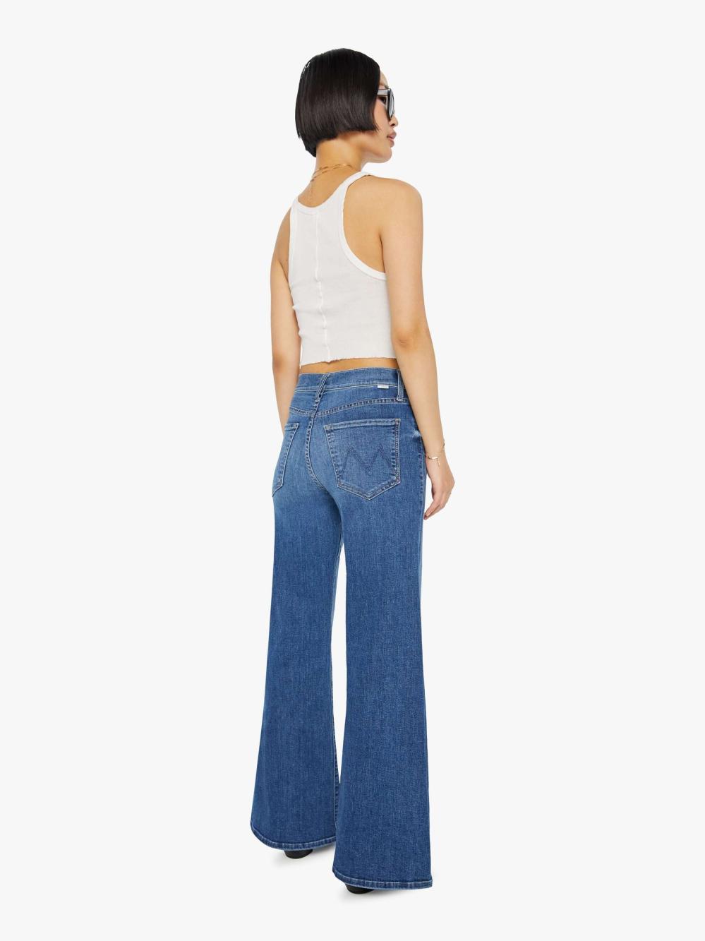 Women Petites | Mother Denim PETITES The Lil' Tomcat Roller Sneak - Sixth Sense