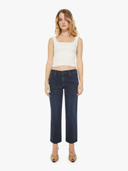Women Relaxed | Mother Denim PETITES The Lil' Mid Rise Zip Rambler - Night In Venice