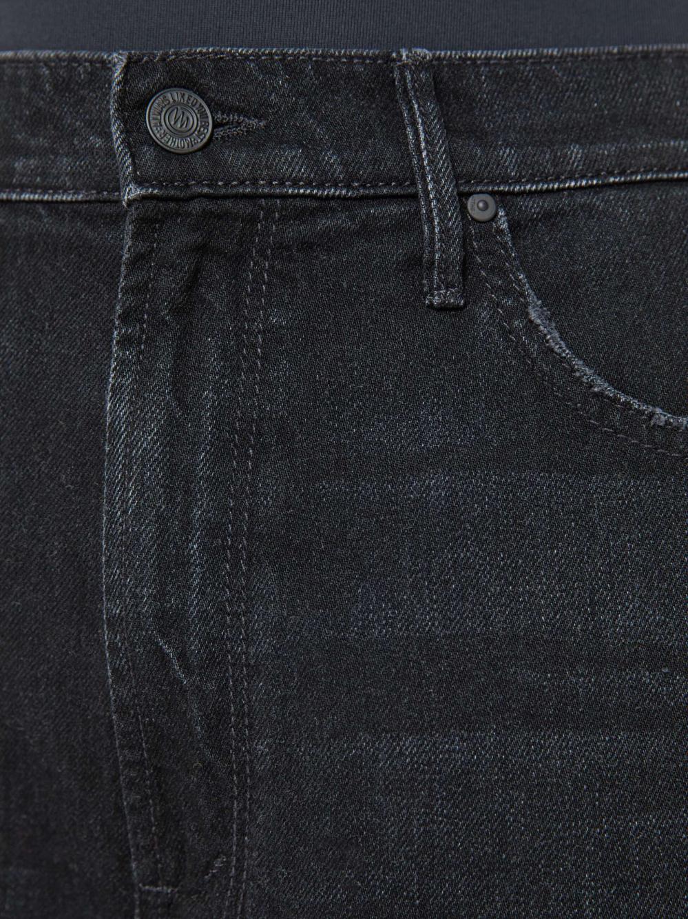 Women Relaxed | Mother Denim The Starry Spitfire Ankle Fray - Black Magic