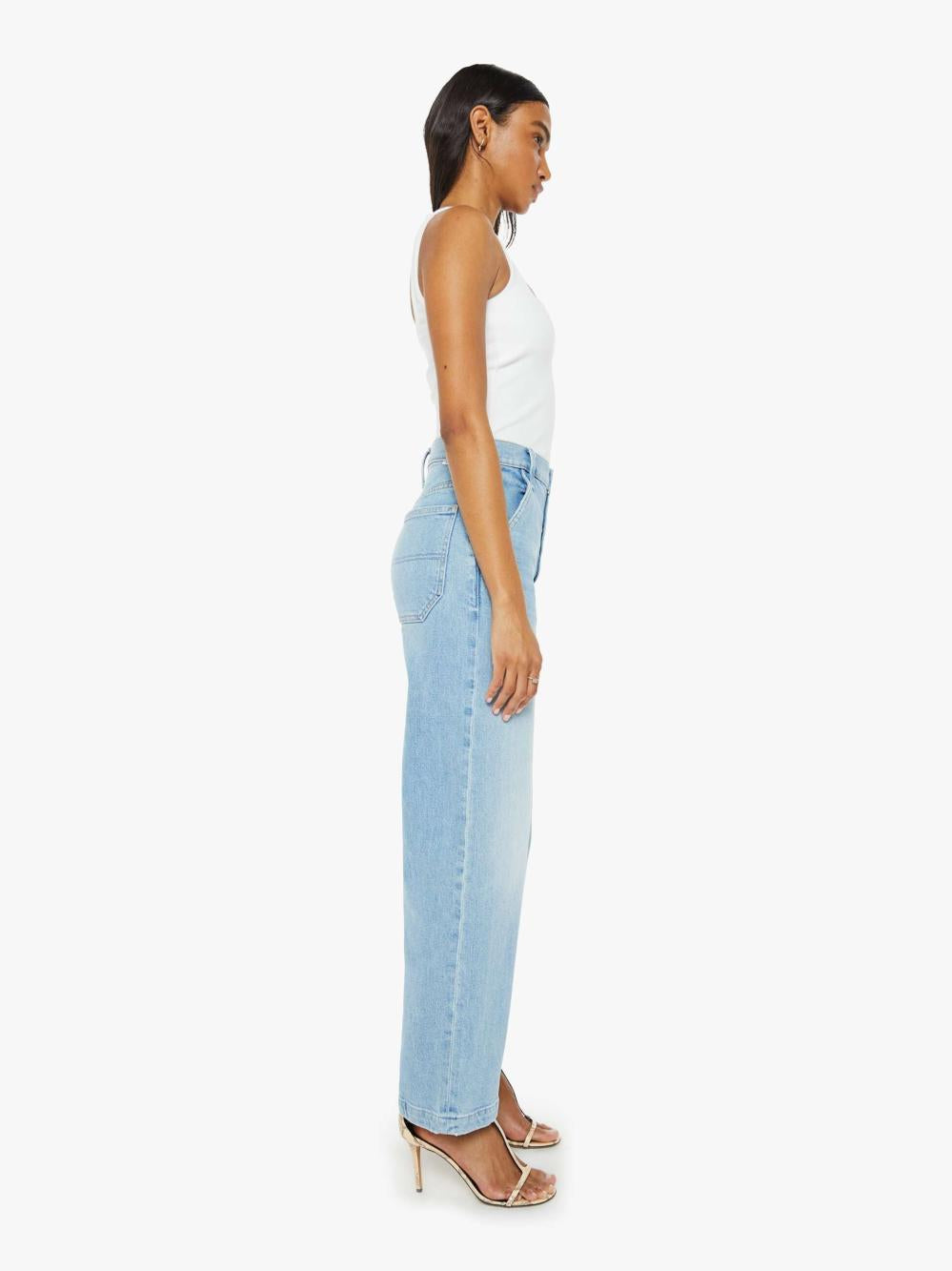 Women Relaxed | Mother Denim The Stud Finder Flood - Ivy League Cowboy