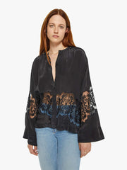 Women Shirts | Mother Denim Maria Cher Remy Blouse - Black