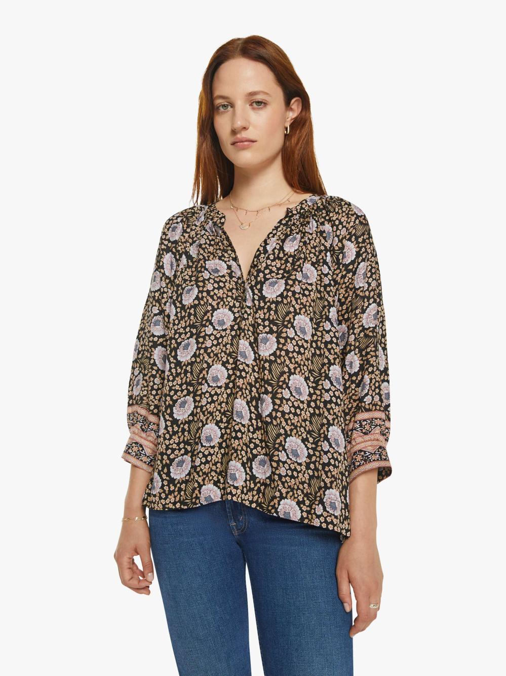 Women Shirts | Mother Denim Natalie Martin Remy Top - Vintage Flowers Sepia