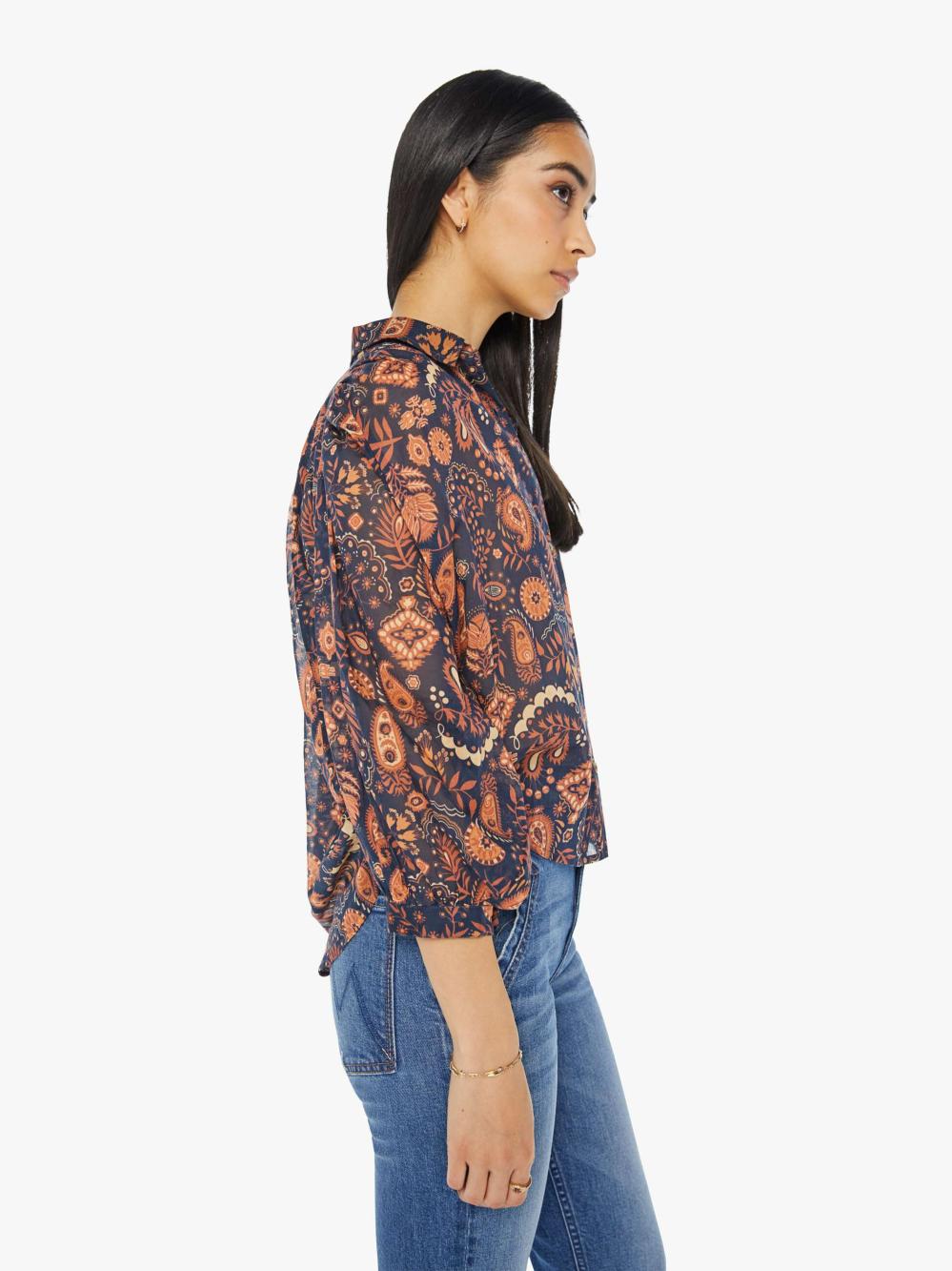 Women Shirts | Mother Denim The Breeze Top - Henna Happiness