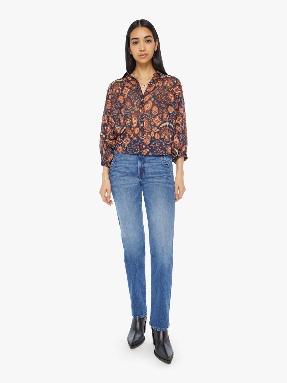 Women Shirts | Mother Denim The Breeze Top - Henna Happiness