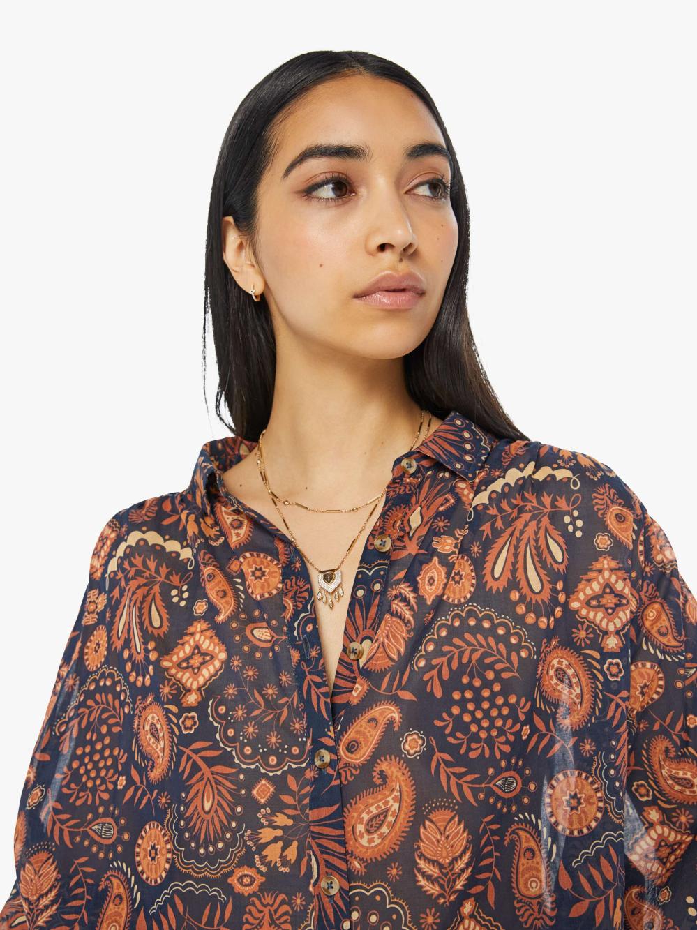 Women Shirts | Mother Denim The Breeze Top - Henna Happiness