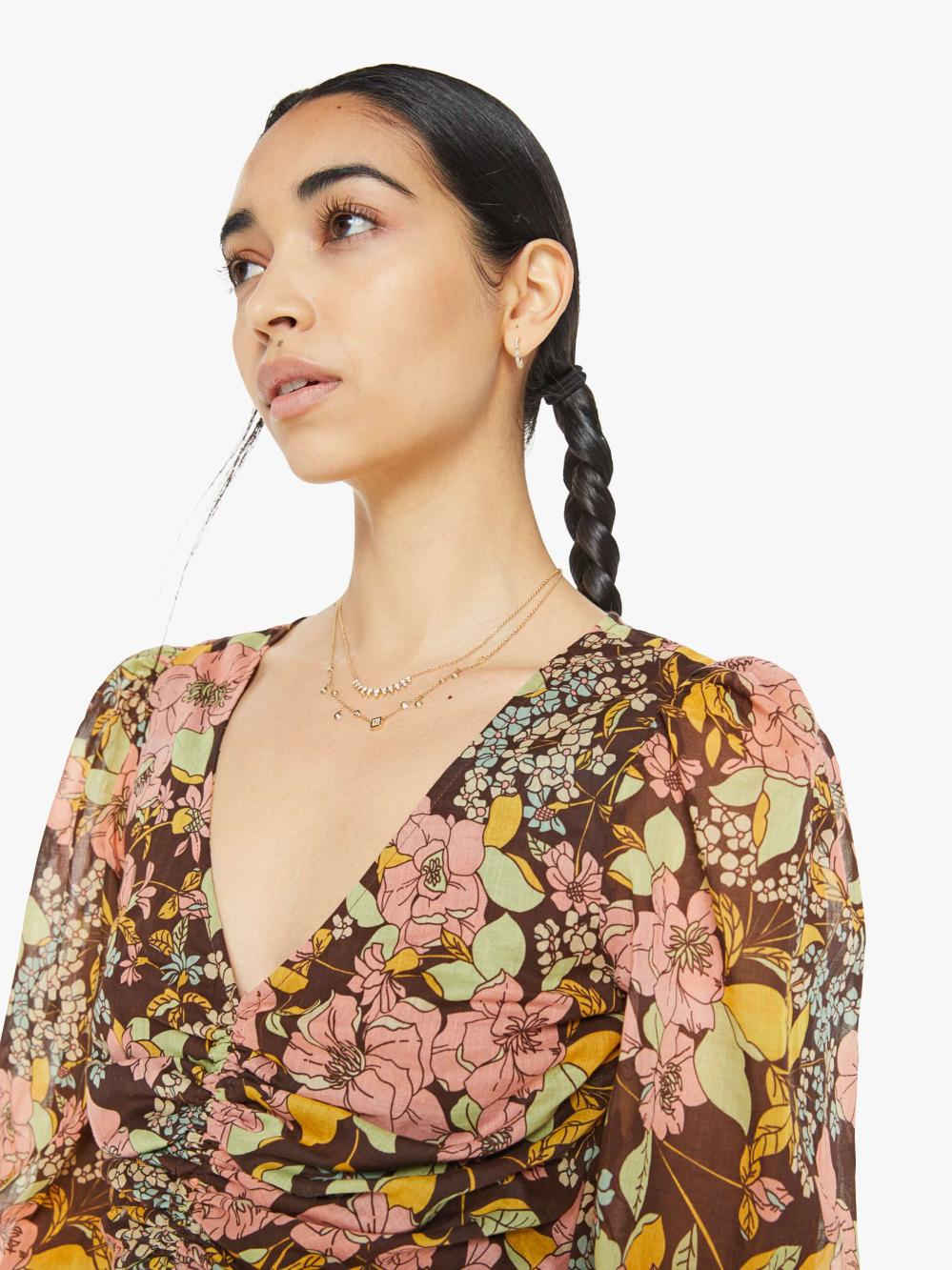 Women Shirts | Mother Denim The Cinch Top - Boutonniere Bouquet