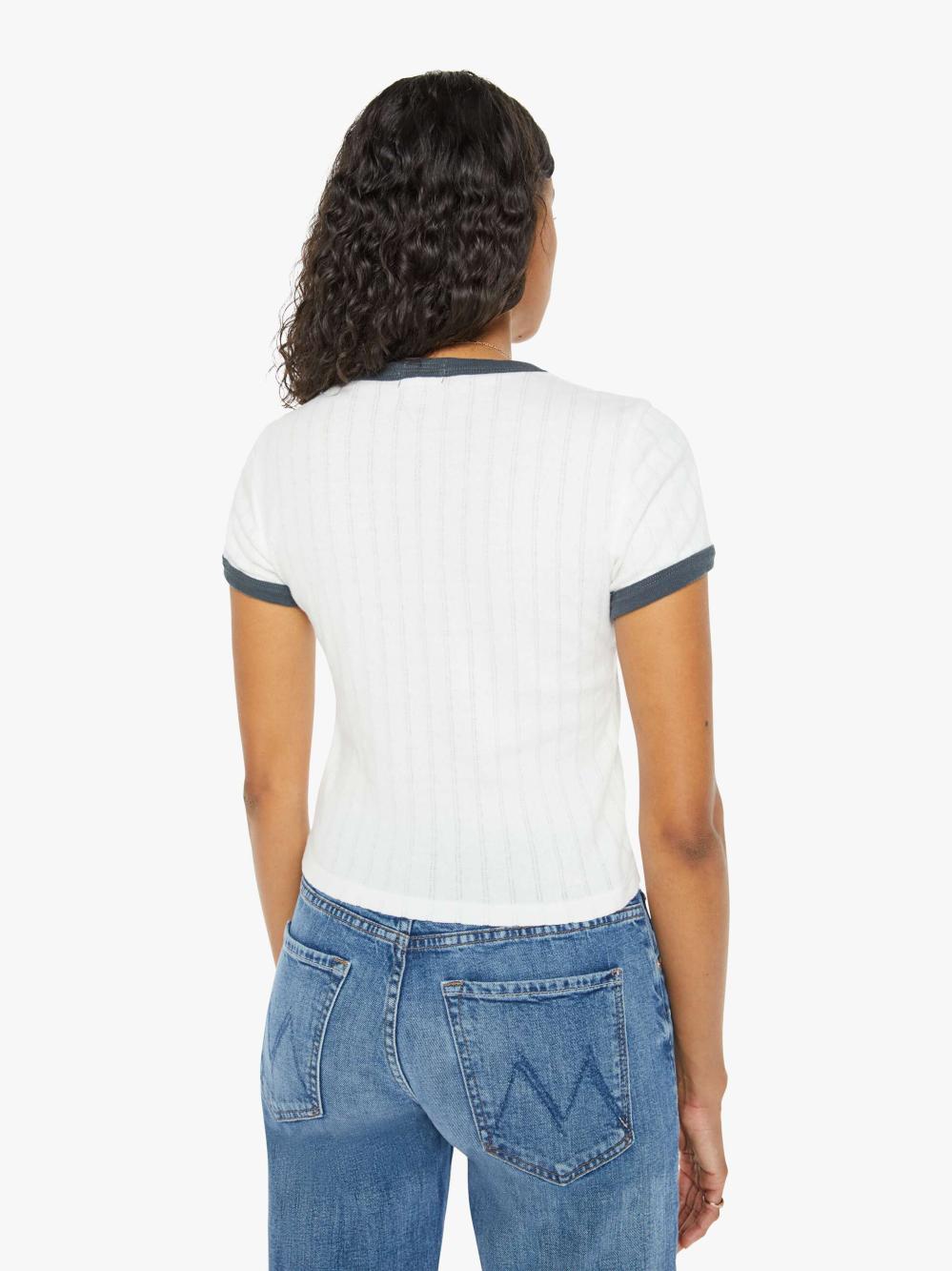 Women Shirts | Mother Denim The Itty Bitty Ringer - Skip A Beat
