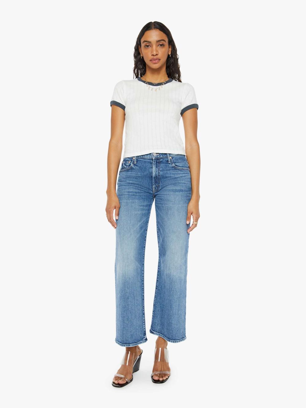 Women Shirts | Mother Denim The Itty Bitty Ringer - Skip A Beat