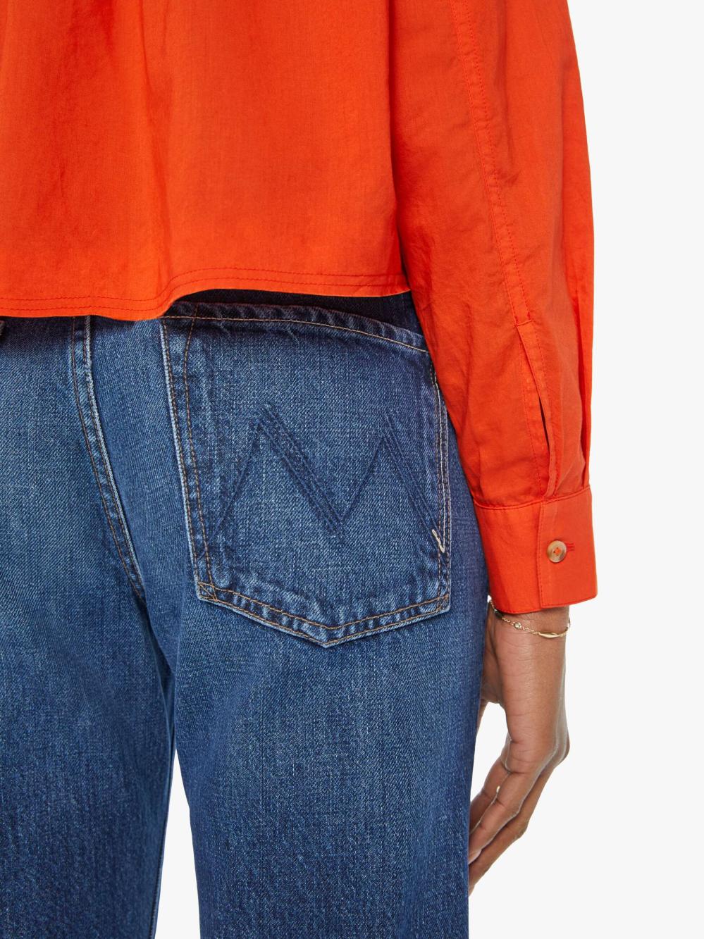 Women Shirts | Mother Denim The Loose End - Mended Mountains