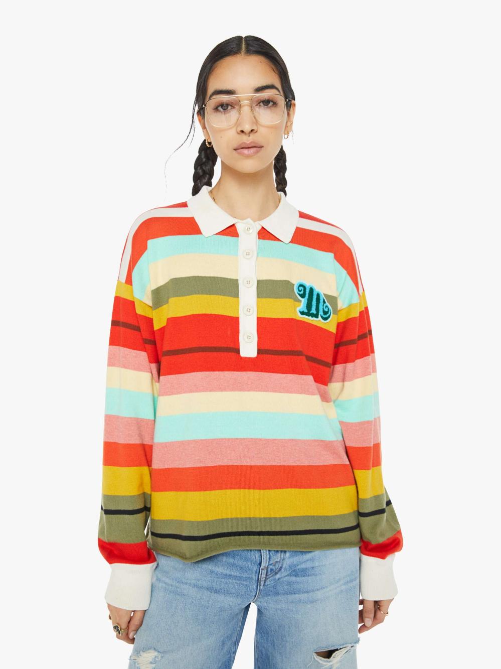 Women Shirts | Mother Denim The Penalty Kick - Rainbow - So Knotty