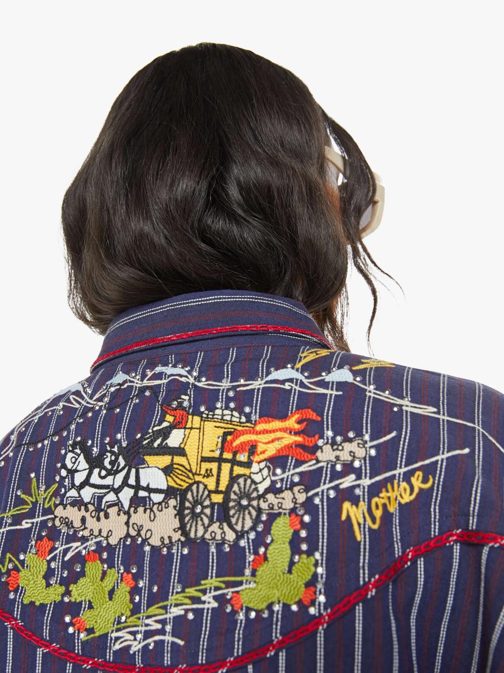 Women Shirts | Mother Denim The Riding Shotgun - Circle The Wagon