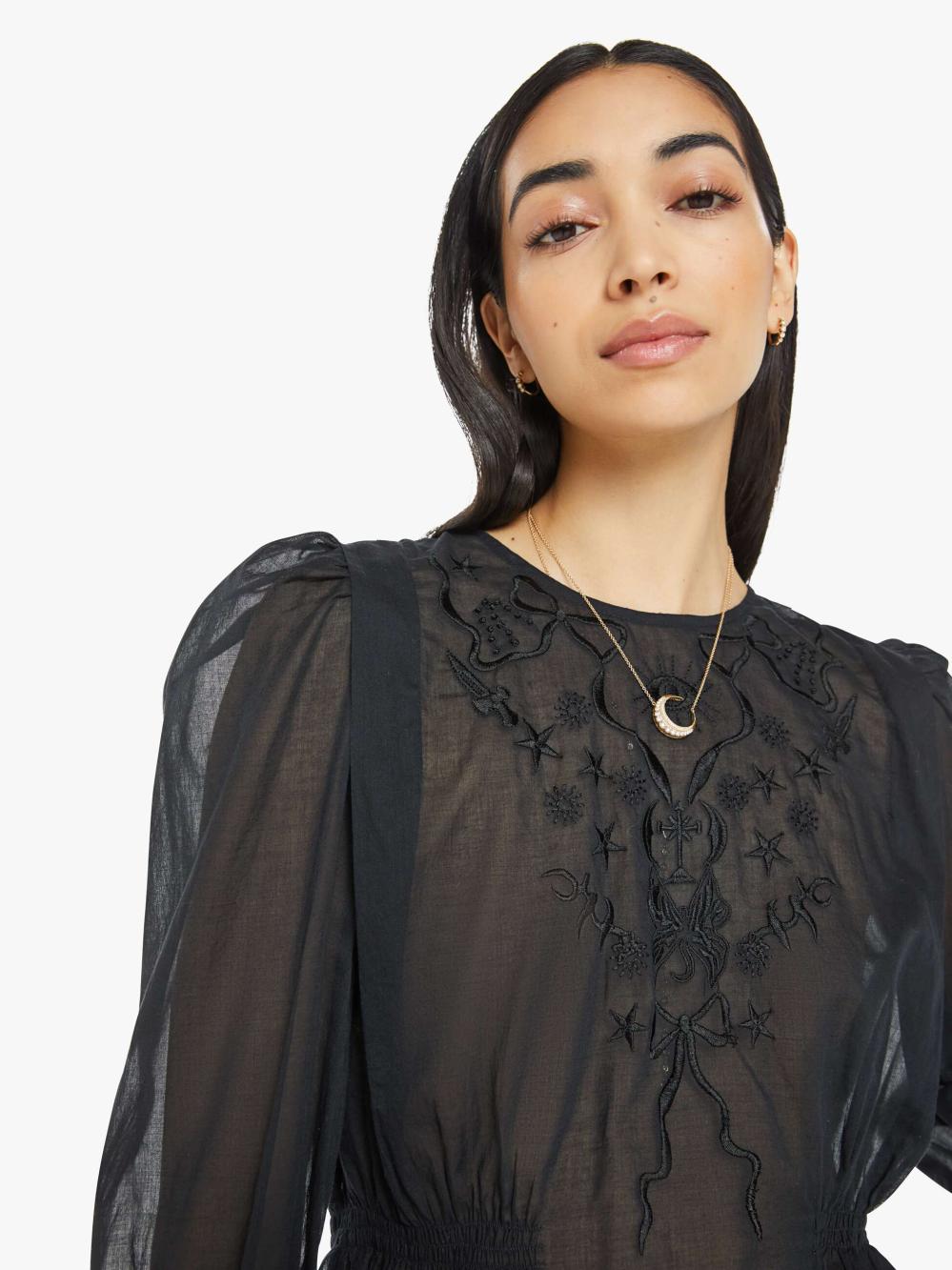 Women Shirts | Mother Denim The Straight Lace - Invisible Ink