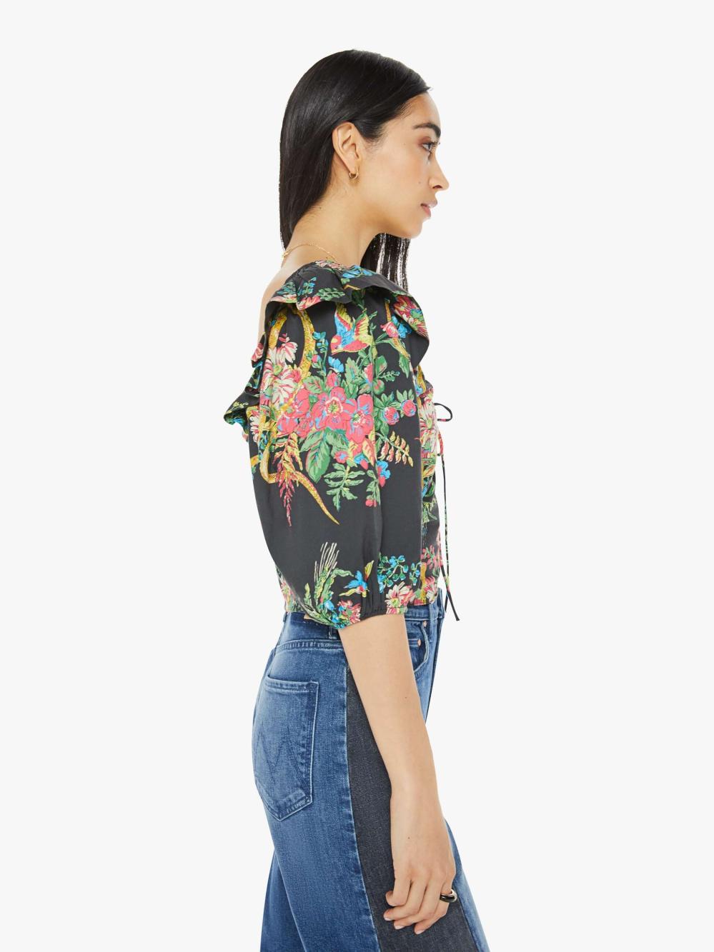Women Shirts | Mother Denim The Sweet Talker Top - Wicked Wildflowers