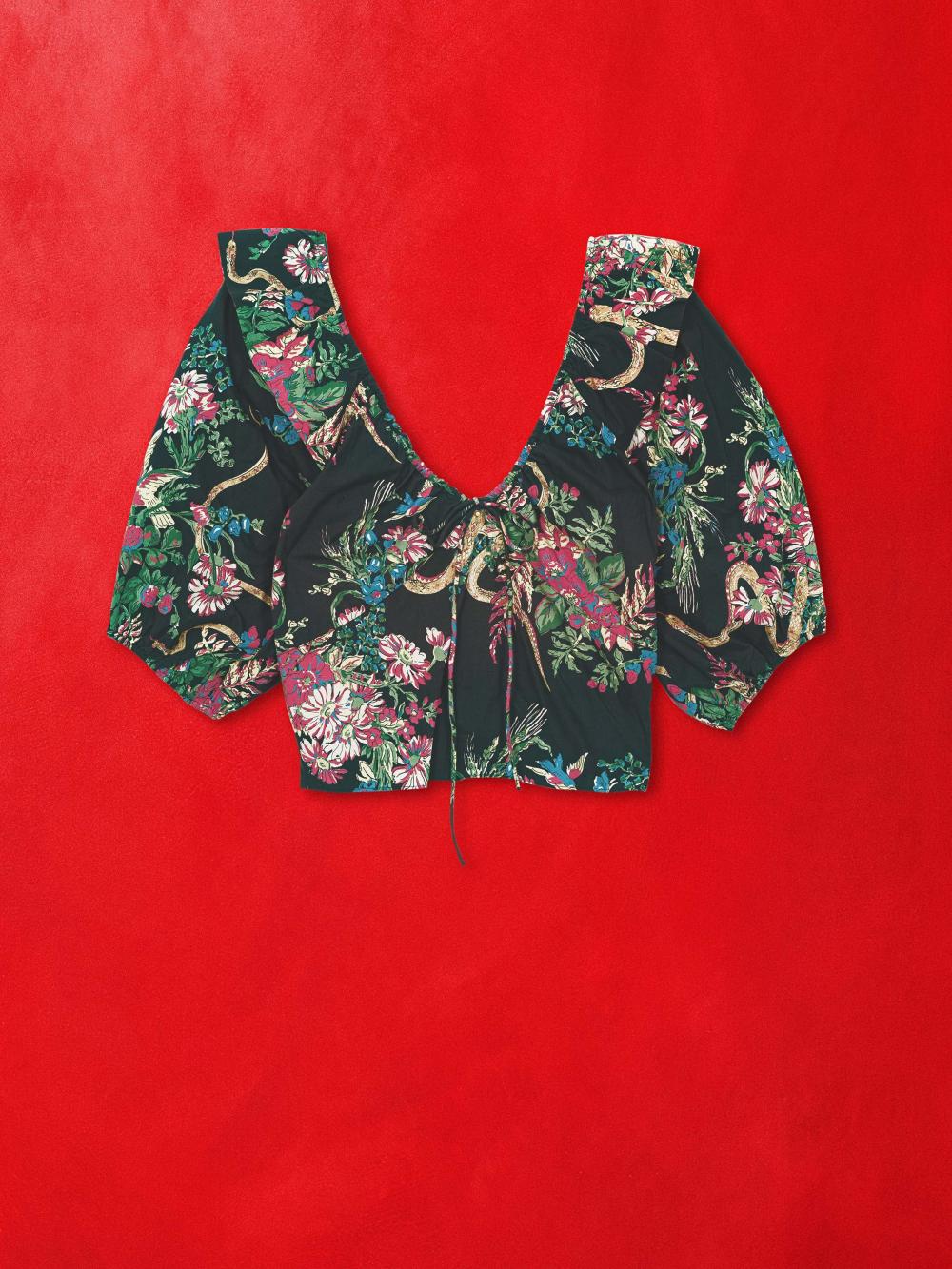 Women Shirts | Mother Denim The Sweet Talker Top - Wicked Wildflowers