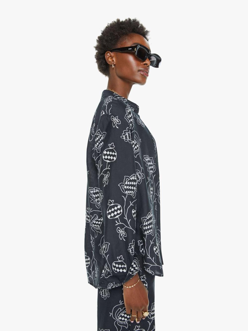 Women Shirts | Mother Denim XiRENA Beau Shirt - Black Pom