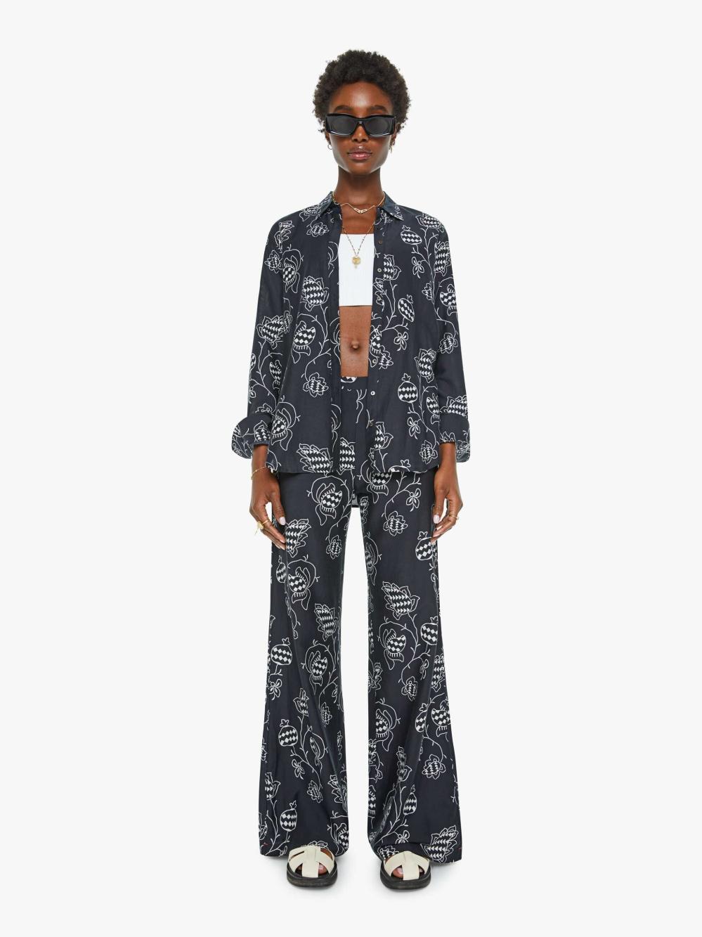 Women Shirts | Mother Denim XiRENA Beau Shirt - Black Pom