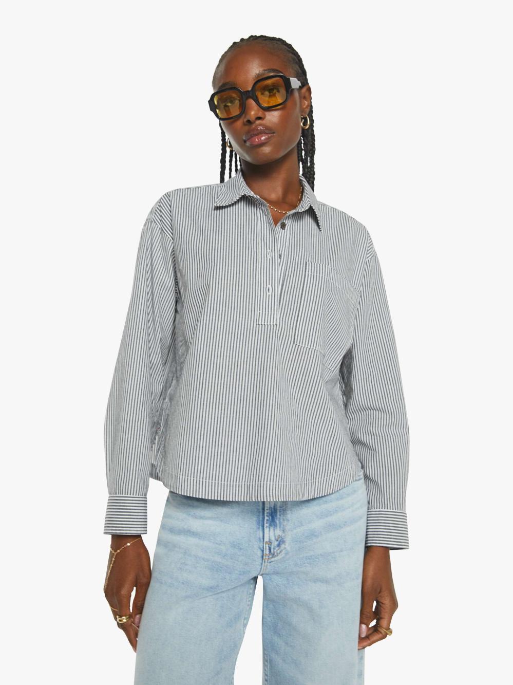Women Shirts | Mother Denim XiRENA Lynden Top - Blackboard