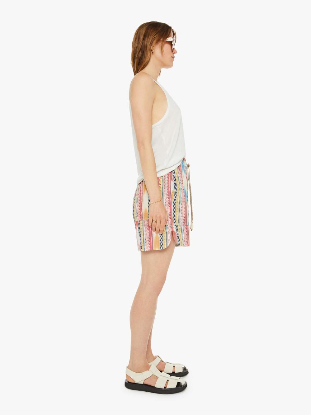 Women Shorts | Mother Denim Dr. Collectors P62 Weekend Short - St Tropez Ikat