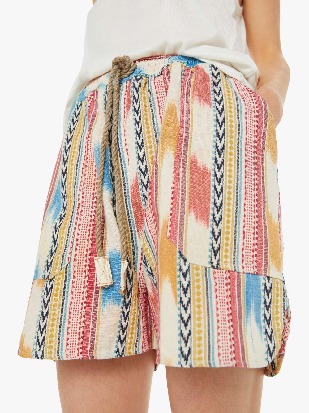 Women Shorts | Mother Denim Dr. Collectors P62 Weekend Short - St Tropez Ikat
