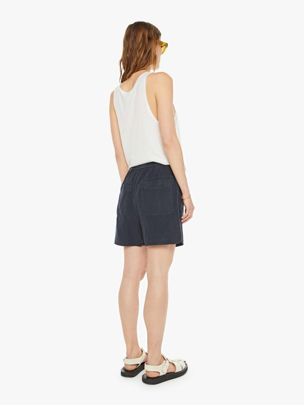 Women Shorts | Mother Denim Dr. Collectors P62 Weekend Short - Sulfur Black