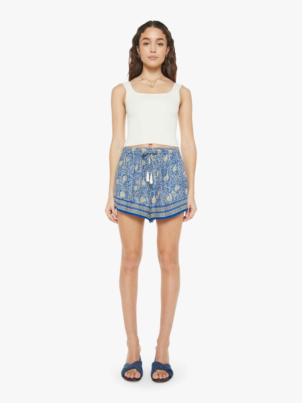 Women Shorts | Mother Denim Natalie Martin Jasper Short - Water Lily Blue