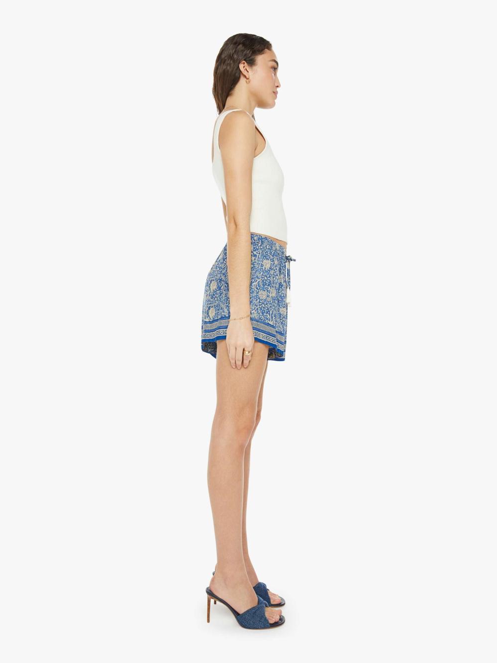 Women Shorts | Mother Denim Natalie Martin Jasper Short - Water Lily Blue