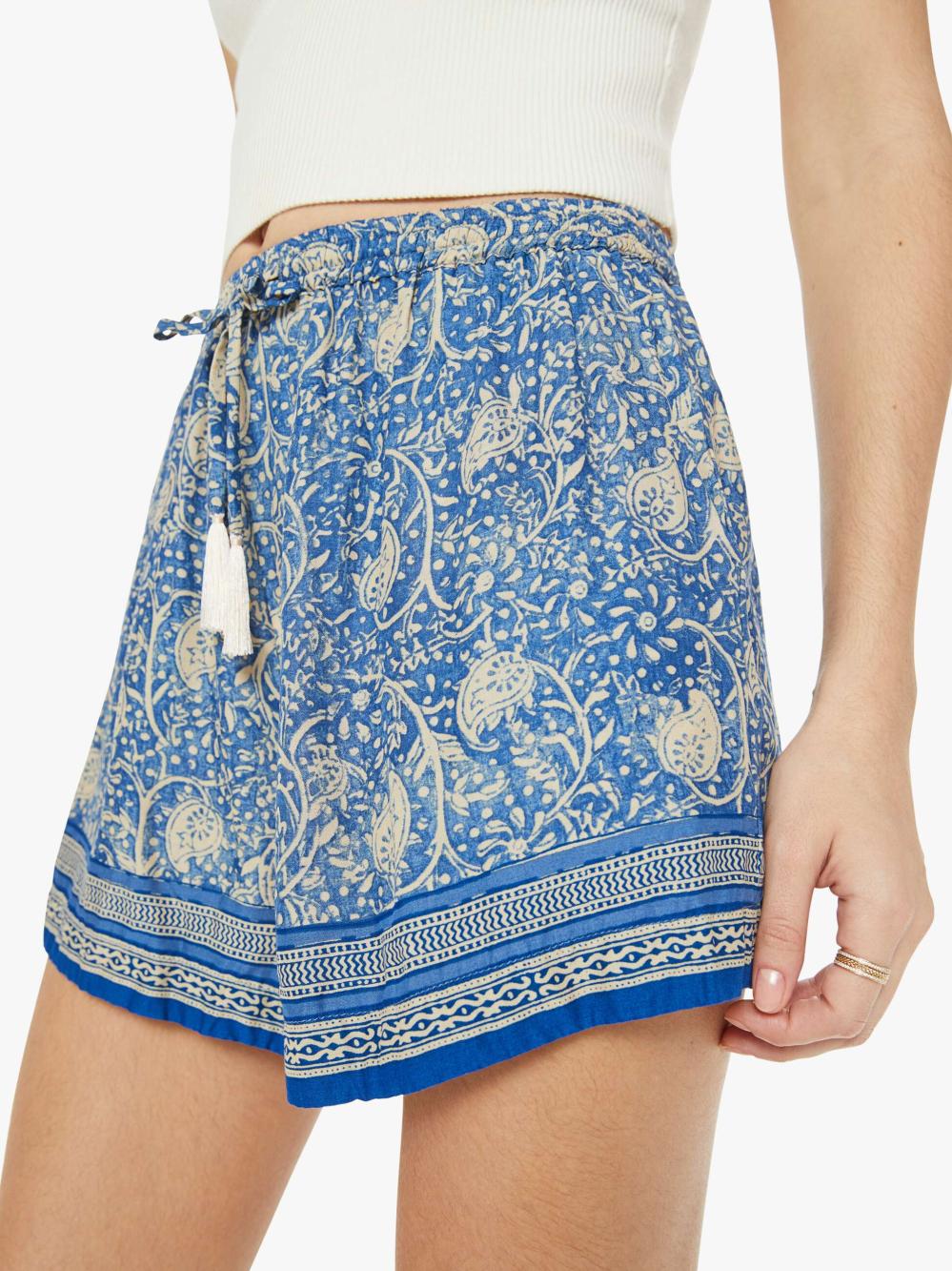 Women Shorts | Mother Denim Natalie Martin Jasper Short - Water Lily Blue