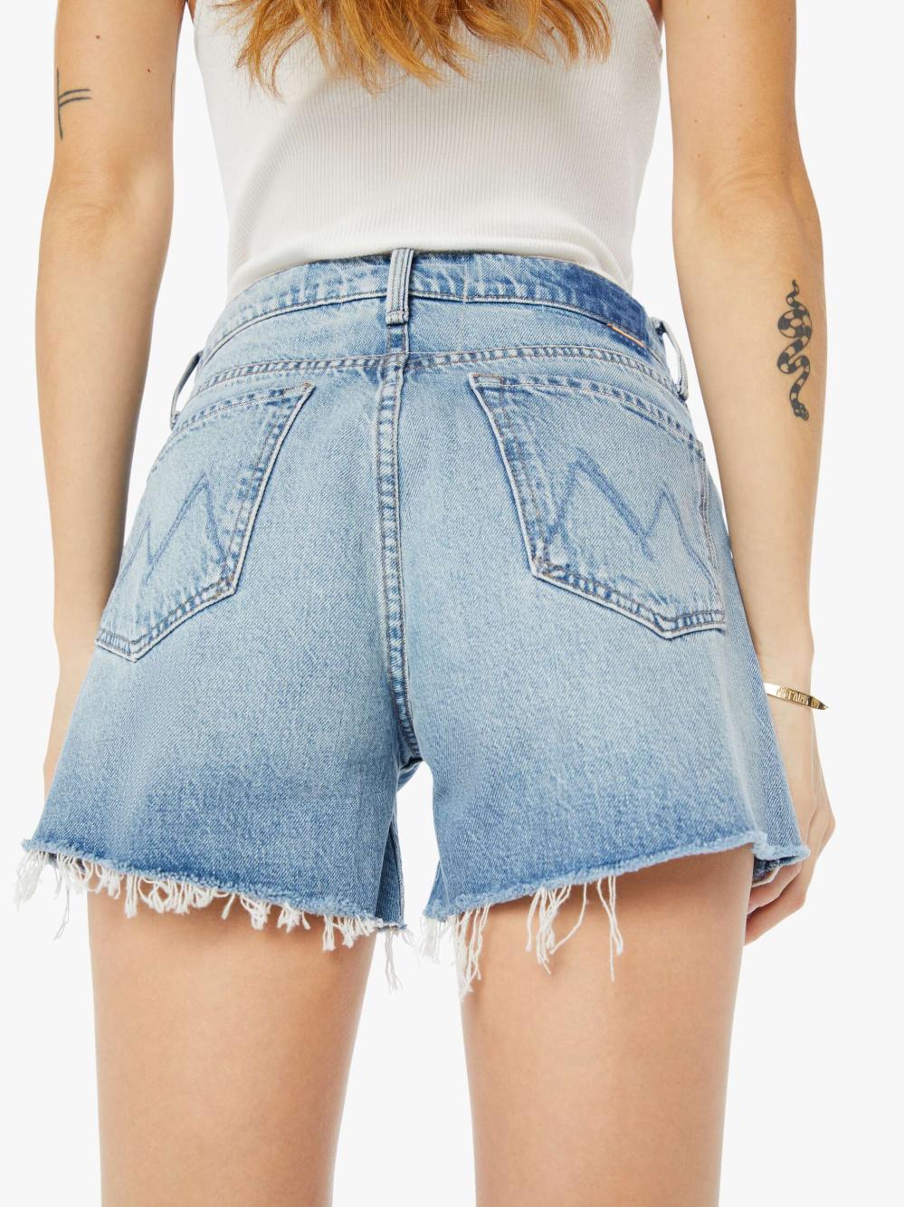 Women Shorts | Mother Denim THE SKIPPER SHORT AND LONG FRAY LEAP AT THE CHANCE