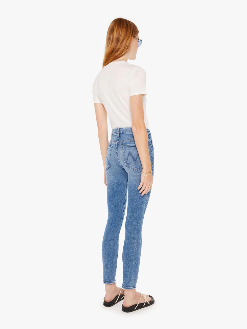 Women Skinny | Mother Denim High Waisted Looker Ankle - On The Road