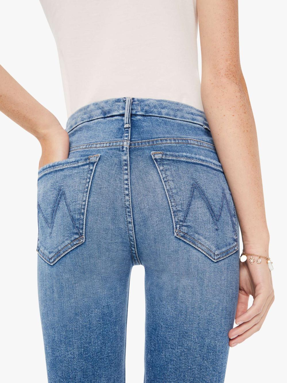Women Skinny | Mother Denim High Waisted Looker Ankle - On The Road