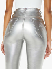 Women Skinny | Mother Denim High Waisted Rail Skimp - Silver Dagger
