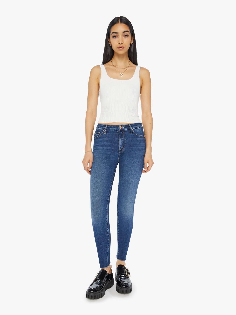 Women Skinny | Mother Denim The Looker Ankle Fray - Yakkity Yak
